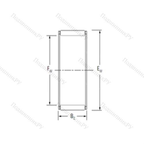 Подшипник игольчатый радиальный K 20X 24X 17H