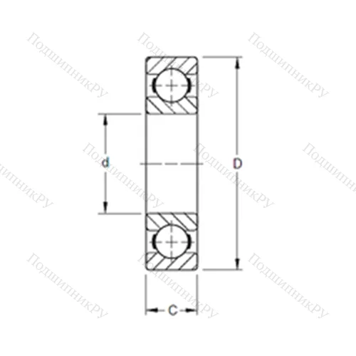Подшипник шариковый радиальный 248K от производителя  TIMKEN