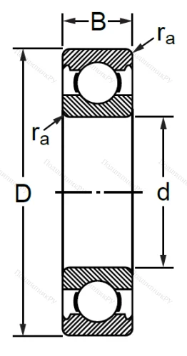 Шариковый однорядный подшипник 76-130 (6030 C 3) в Казани