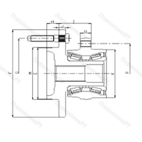 Подшипник шариковый радиально-упорный IJ 223079 от производителя  ILJIN