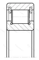 Подшипник  102315 (NCL 315) размер 75x160x37