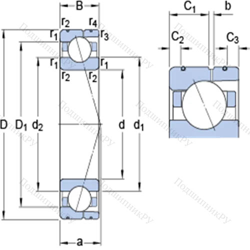Прецизионные радиально-упорные шарикоподшипники 7034 ACD/HCP 4AL от производителя  SKF Прецизионные радиально-упорные шарикоподшипники 7034 ACD/HCP 4AL от производителя  SKF