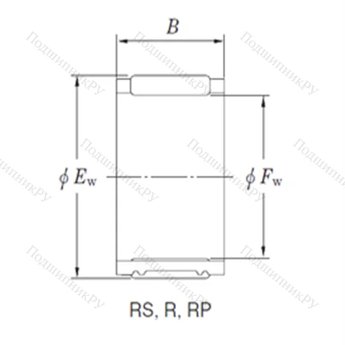 Подшипник игольчатый радиальный RF 384210 от производителя  KOYO Подшипник игольчатый радиальный RF 384210 от производителя  KOYO