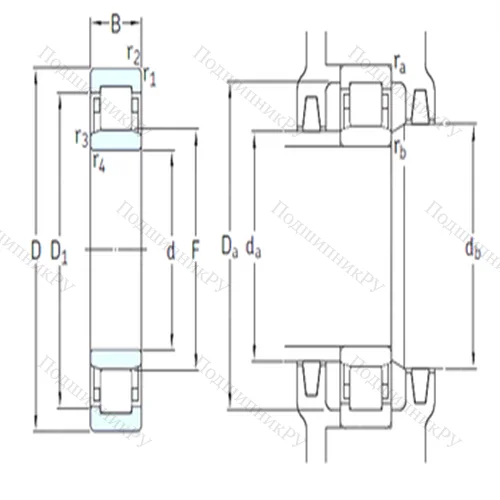 Подшипник роликовый радиальный NU 1014ECP/HC 5C 3 от производителя  SKF
