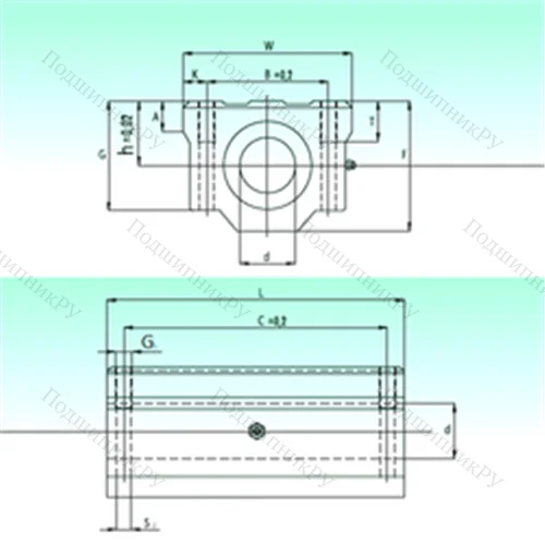 Подшипник шариковый линейный SCW 35-UU AS от производителя  NBS