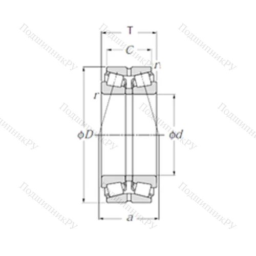 Подшипник роликовый радиально-упорный 430234U