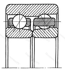 Подшипник 3313 B размер 65x140x58,7 от производителя  SKF
