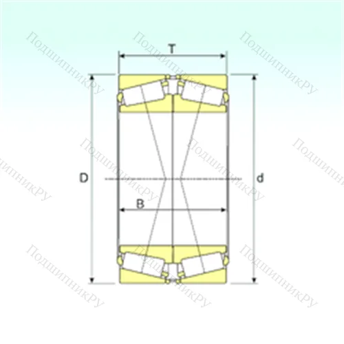 Подшипник роликовый радиально-упорный 33017/DFC 240 от производителя  ISB