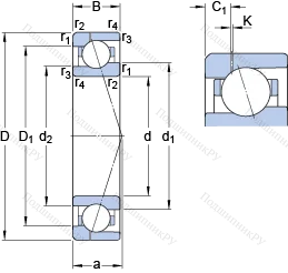 Подшипник 71913 ACE/HCP 4AH 1 в Казани