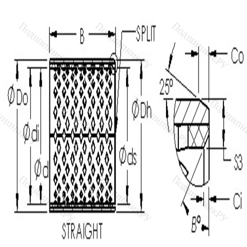 Втулка скольжения AST 090 110100 от производителя  AST