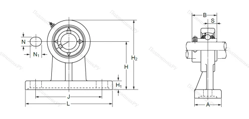 Подшипниковый узел UCPH 208 (UCHP 208) в Казани