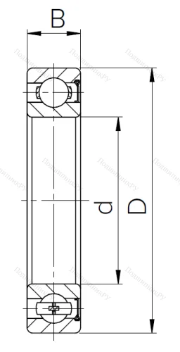 Шариковый однорядный подшипник 60104 (6004 Z) в Казани
