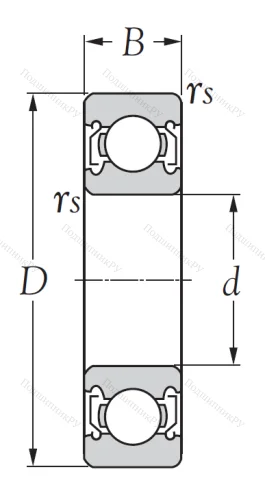 Однорядный шариковый подшипник 6903 ZZ от производителя  KSM