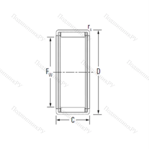 Подшипник игольчатый радиальный HK 1412