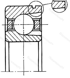 Модификация подшипника 75-170315Е1Ш3 размер 75x160x37