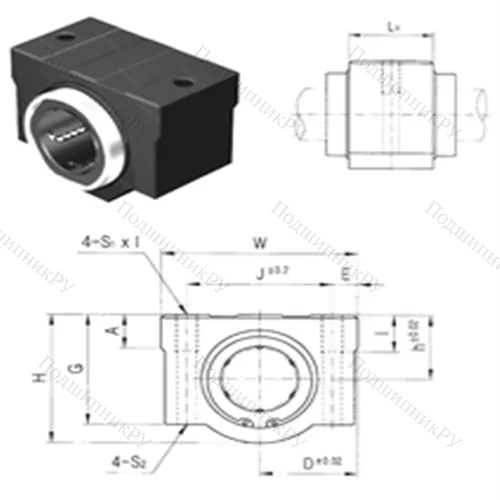 Подшипник шариковый линейный SC 50V-B от производителя  Samick