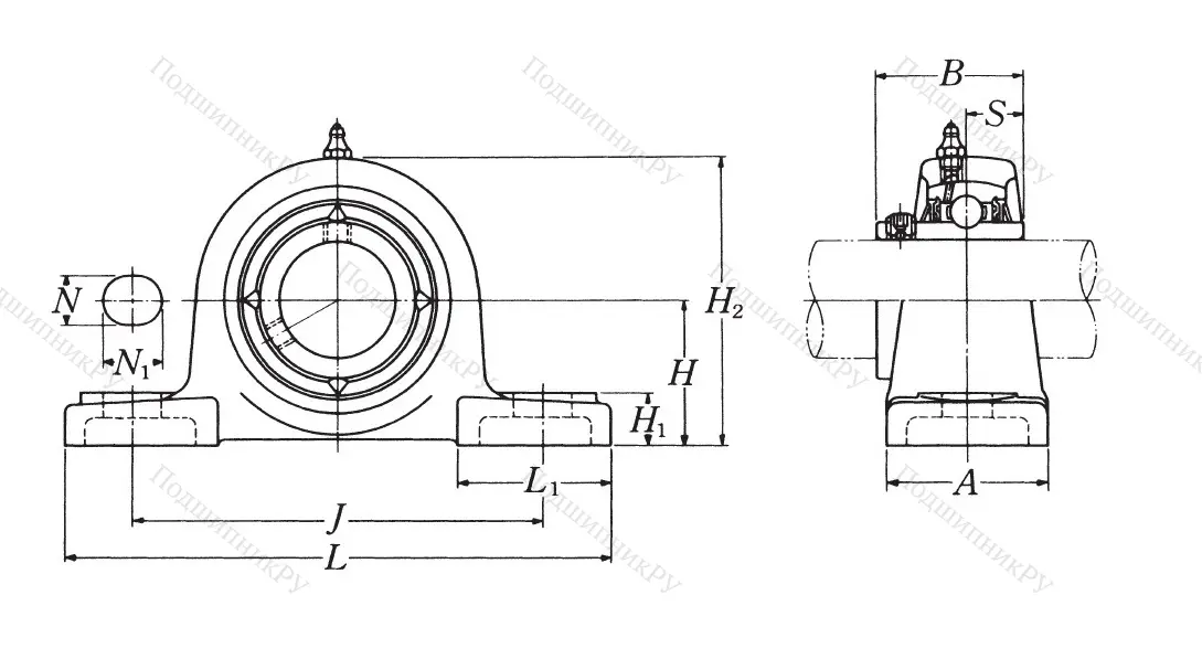 Подшипниковый узел UCP 203 D 1 (NSK) в Казани