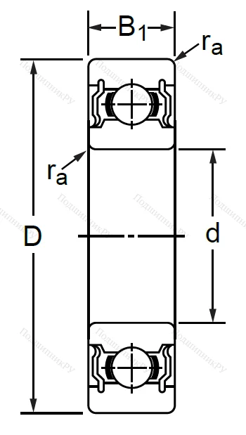 Дюймовый шариковый подшипник RLS 5 2RS (LJ 5/8-2RS) в Казани