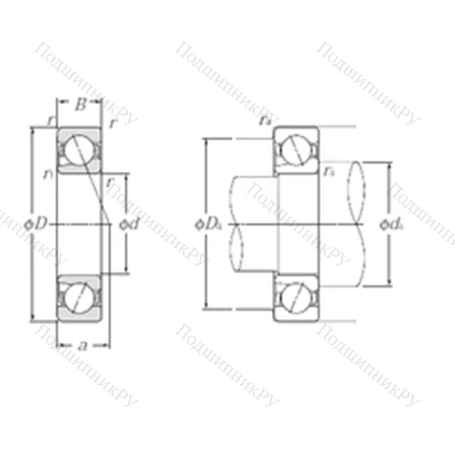 Подшипник шариковый радиально-упорный