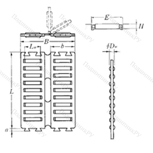 Подшипник роликовый линейный FF 2535ZW от производителя  NTN