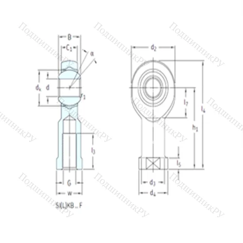 Подшипник скольжения сферический SILKB 16F