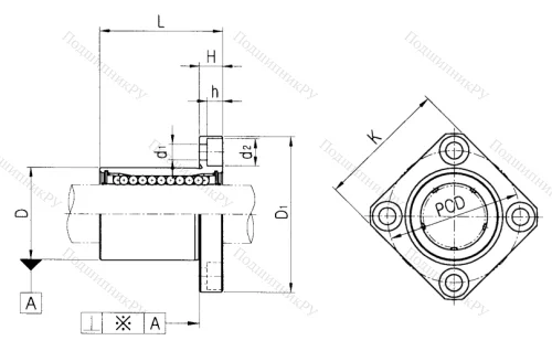 Подшипник LMK 30 UU в Казани