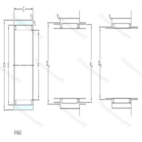 Подшипник игольчатый радиальный RNAO 16x28x12 от производителя  SKF
