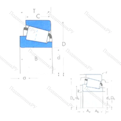 Подшипник роликовый радиально-упорный HM 218248/HM 218210 от производителя  TIMKEN