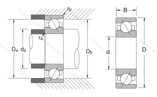 Сверхточный подшипник 7005 CTRSULP 3 от производителя  NSK Сверхточный подшипник 7005 CTRSULP 3 от производителя  NSK