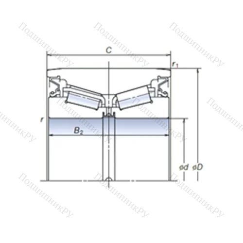 Подшипник роликовый радиально-упорный AR 110-29