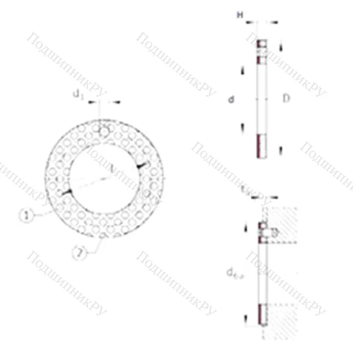 Подшипник скольжения EGW 20-E 50 от производителя  INA