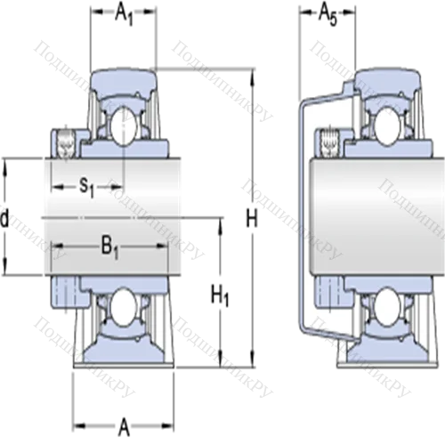Стационарные подшипниковые узлы типа Y (литой корпус, крепление стопорными винтами) SY 25 WDW от производителя  SKF Стационарные подшипниковые узлы типа Y (литой корпус, крепление стопорными винтами) SY 25 WDW от производителя  SKF