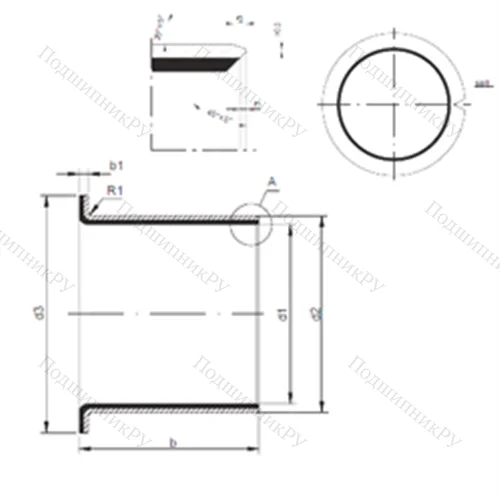 Подшипник скольжения TUF 1 25.115 от производителя  CX Подшипник скольжения TUF 1 25.115 от производителя  CX