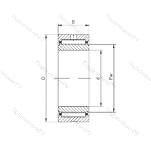 Подшипник игольчатый радиальный NA 4922 от производителя  CX