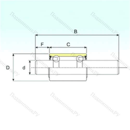 Подшипник шариковый радиальный WB 1630128 от производителя  ISB