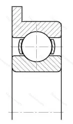 Модификация подшипника 5-840154 размер 1,5x4/5x1,6 от производителя  ГПЗ-5
