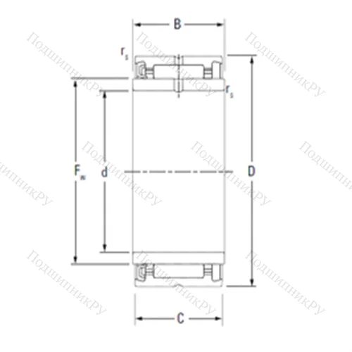 Подшипник игольчатый радиальный NA 4905RS от производителя  KOYO Подшипник игольчатый радиальный NA 4905RS от производителя  KOYO