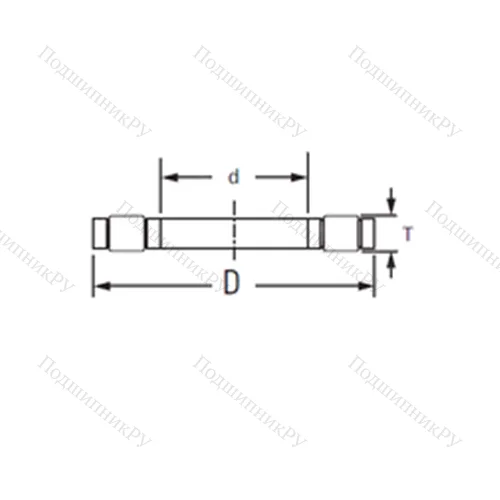 Подшипник роликовый упорный K.81103LPB от производителя  TIMKEN