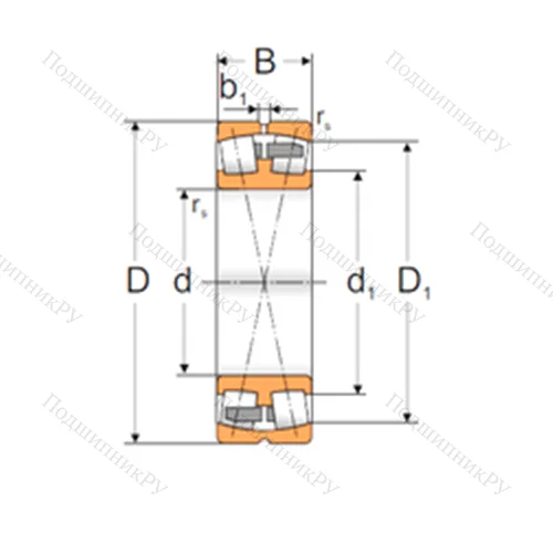 Подшипник роликовый радиальный самоцентрирующийся 23036 MBW 33 от производителя  MPZ