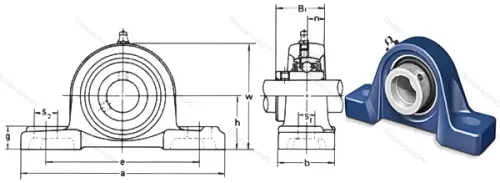 Подшипниковый узел UCP 220 в Казани