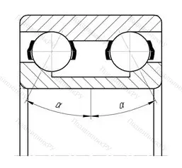 Модификация подшипника 6-3056210 размер 50x90x30,2 от производителя  ГПЗ-23