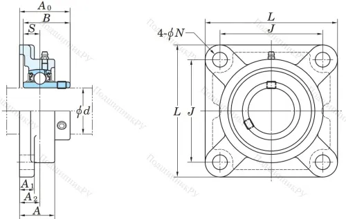 Подшипниковый узел UCF 210 J в Казани