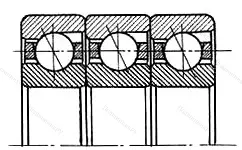 Подшипник 3x7432BMBP 6TT размер 160x400x264 от производителя  URB