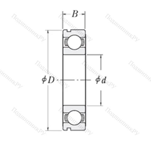 Подшипник шариковый радиальный MJ 1.5/8-N от производителя  RHP