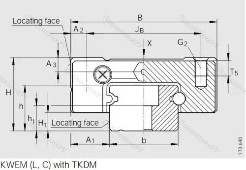Направляющий рельс TKDM 15 G 2/B-220-10/10 в Казани