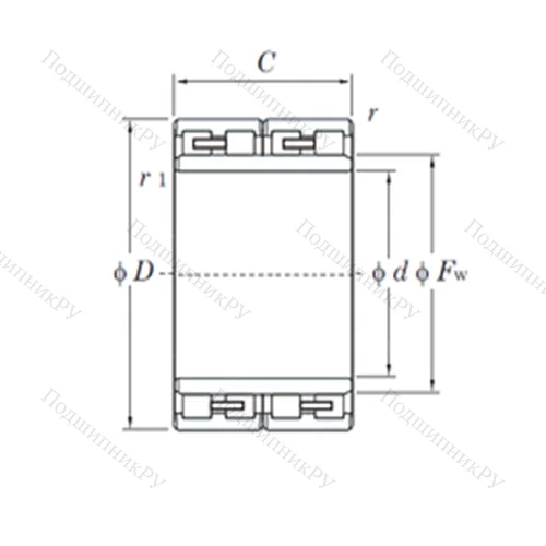 Подшипник роликовый радиальный 313822