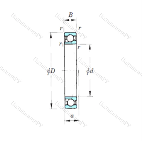 Подшипник шариковый радиально-упорный 7900CPA