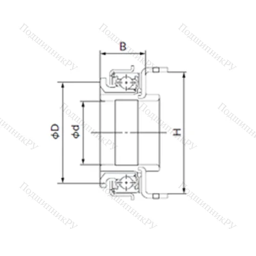Подшипник шариковый 47SCRN 31P-1