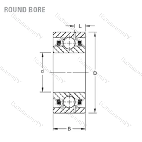Подшипник шариковый радиальный GW 216PP 5