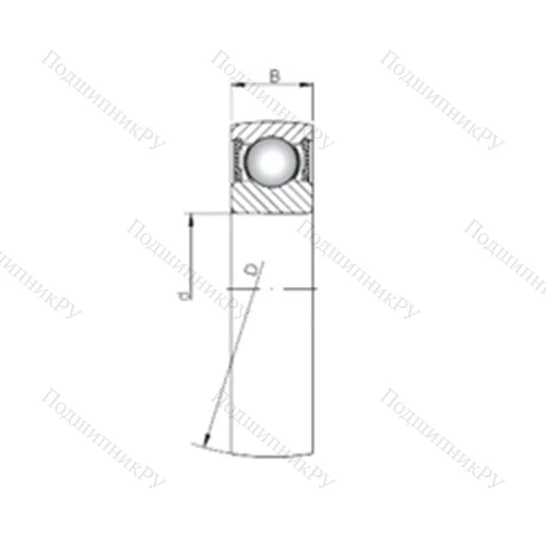 Подшипник шариковый радиальный SC 204-2RS